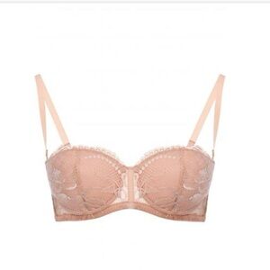 NWT La Perla Brigitta Push Up Balconette Bra Rose Pink Sz 38C